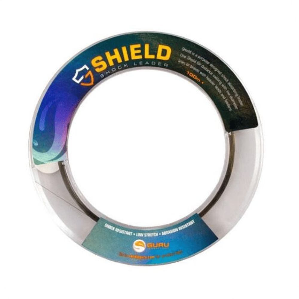 Guru Shield Shock Leader Monofilament Fishing Line - 100 Meter Spool For Carp And Coarse Fishing